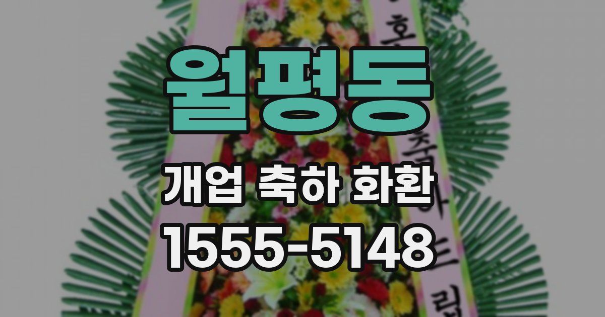 월평동 개업 축하 화환