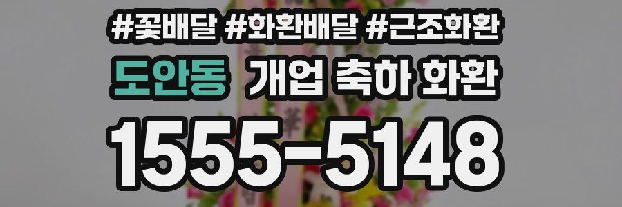 도안동 개업 축하 화환