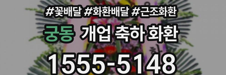 궁동 개업 축하 화환
