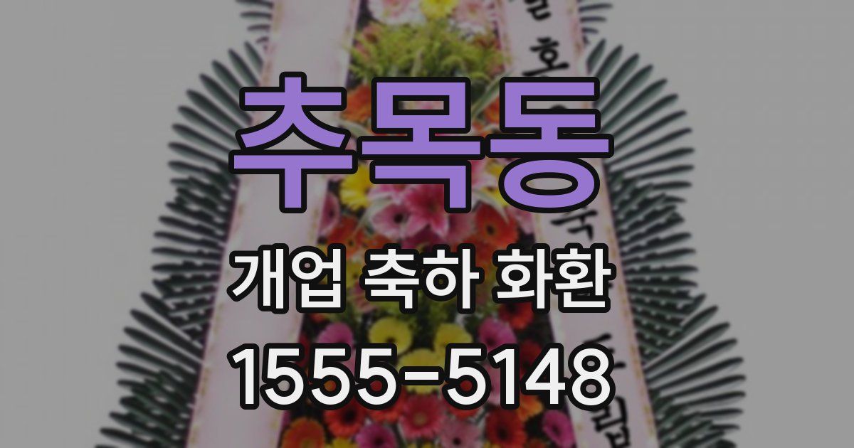 추목동 개업 축하 화환