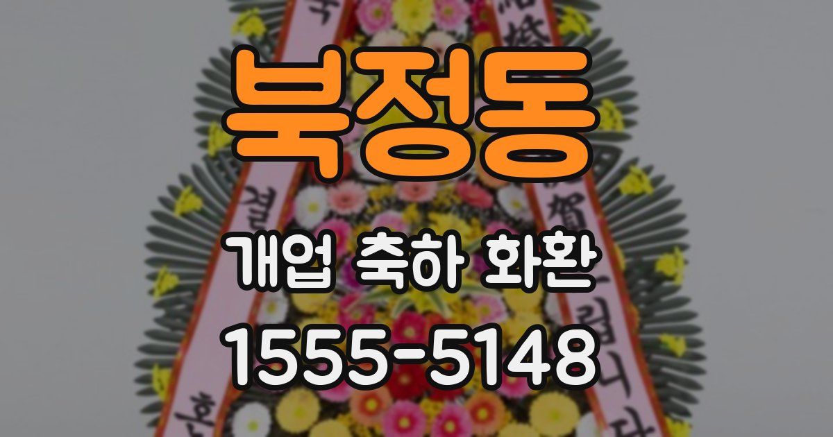북정동 개업 축하 화환