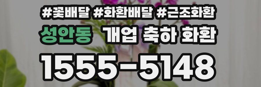 성안동 개업 축하 화환