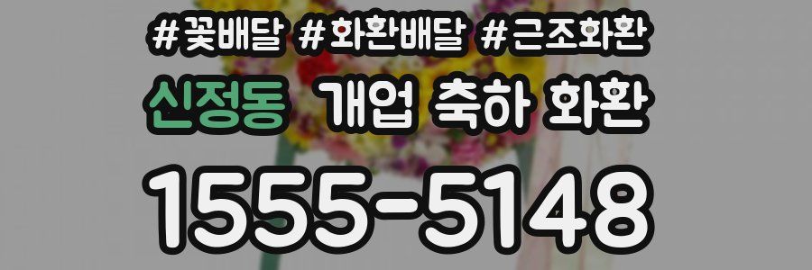 신정동 개업 축하 화환