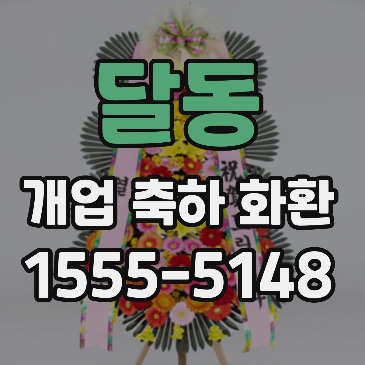 달동 개업 축하 화환