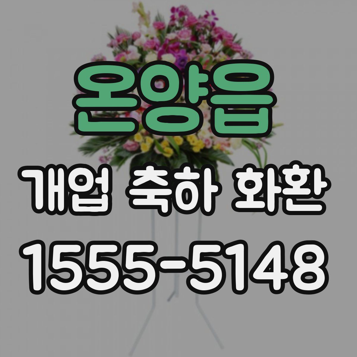 온양읍 개업 축하 화환