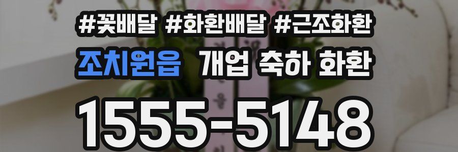 조치원읍 개업 축하 화환