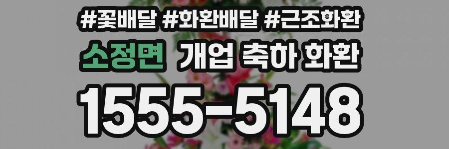 소정면 개업 축하 화환