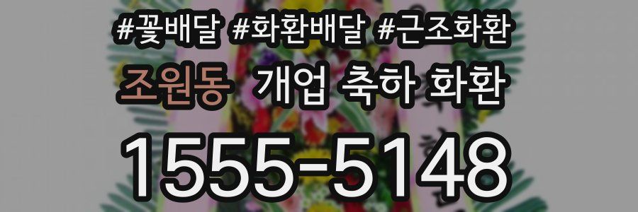 조원동 개업 축하 화환