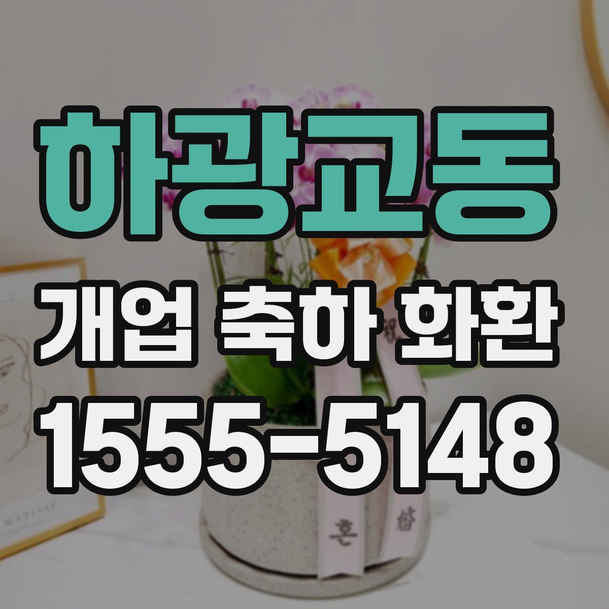 하광교동 개업 축하 화환