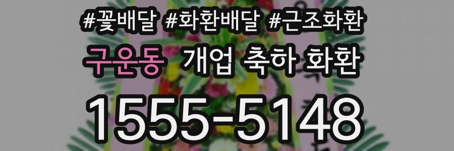 구운동 개업 축하 화환