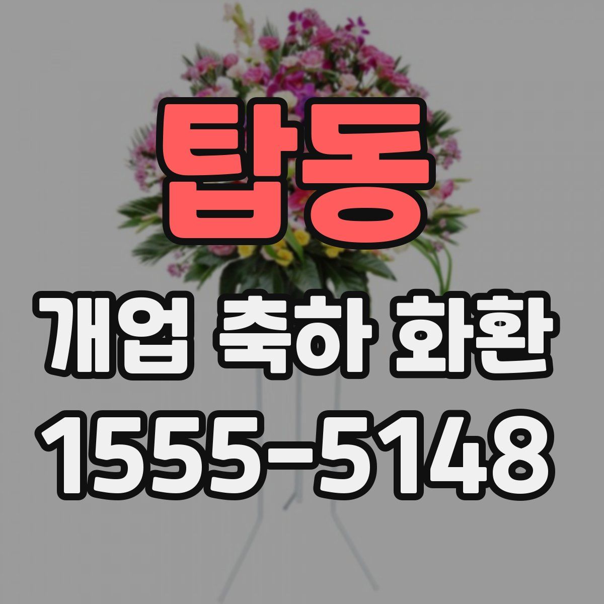 탑동 개업 축하 화환