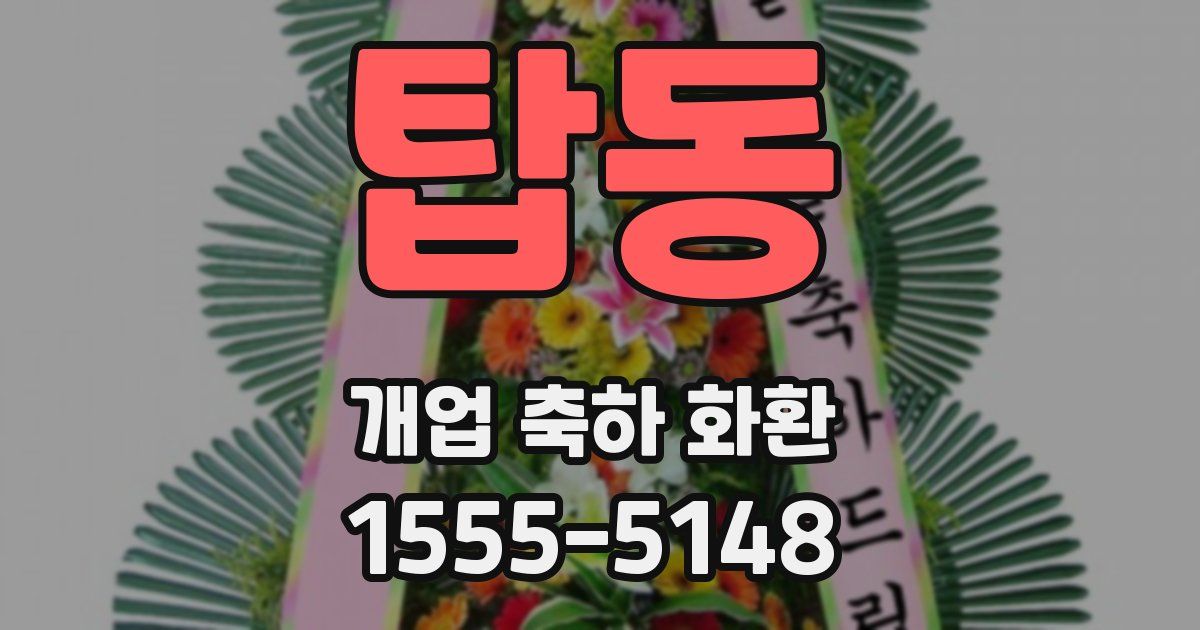 탑동 개업 축하 화환