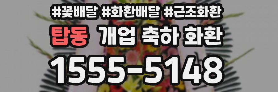 탑동 개업 축하 화환