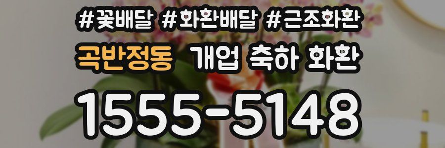 곡반정동 개업 축하 화환