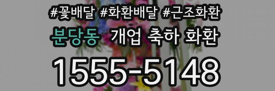 분당동 개업 축하 화환