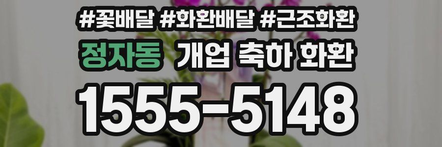 정자동 개업 축하 화환