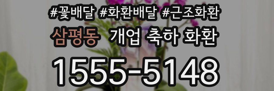 삼평동 개업 축하 화환