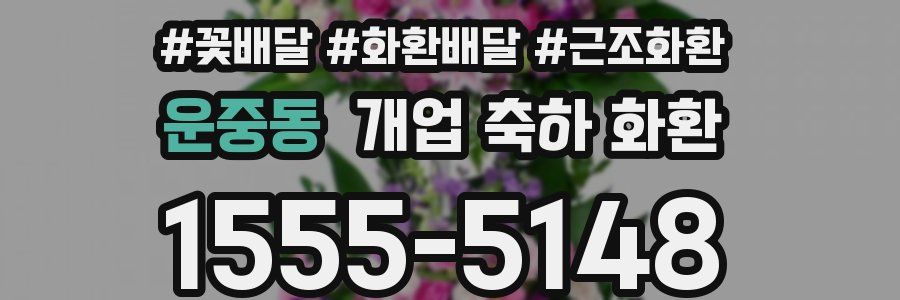 운중동 개업 축하 화환