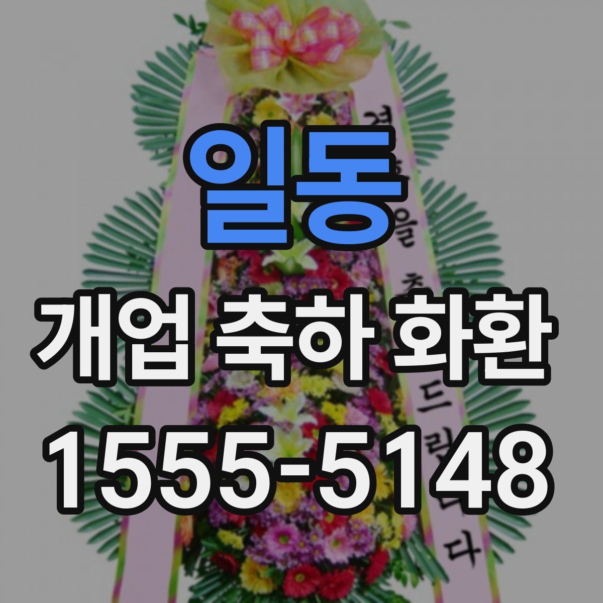 일동 개업 축하 화환
