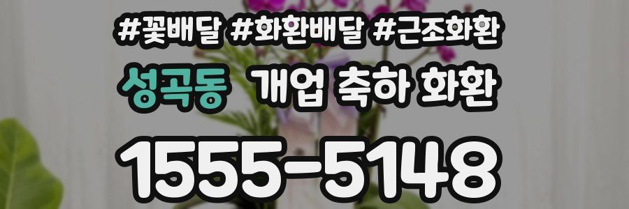 성곡동 개업 축하 화환
