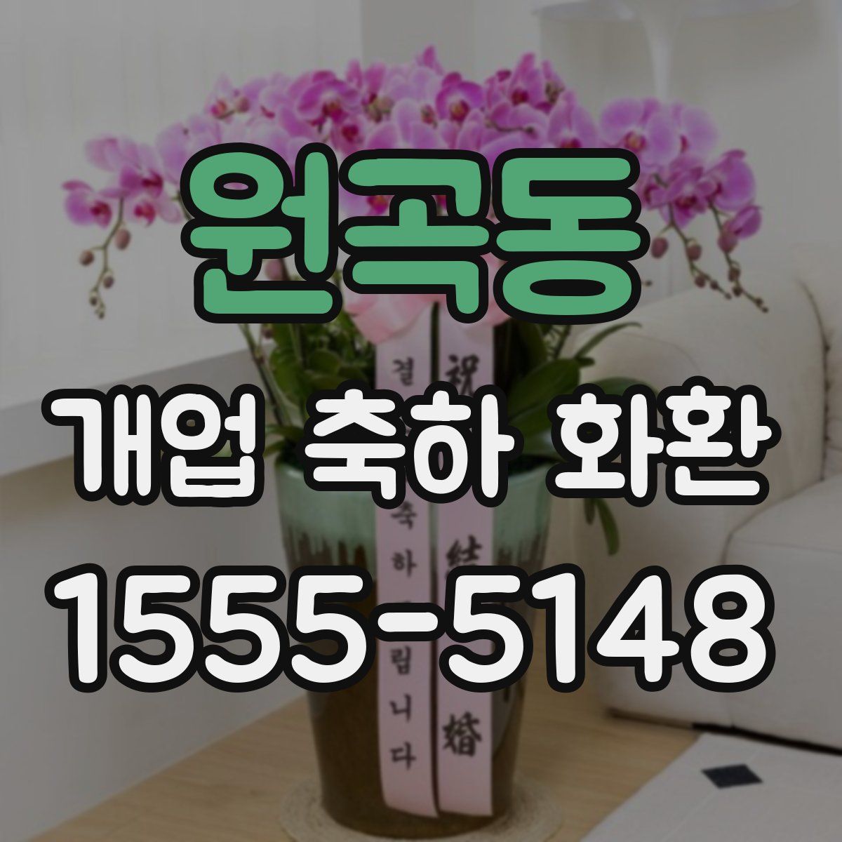 원곡동 개업 축하 화환
