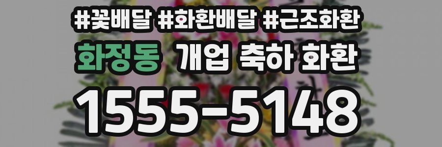 화정동 개업 축하 화환