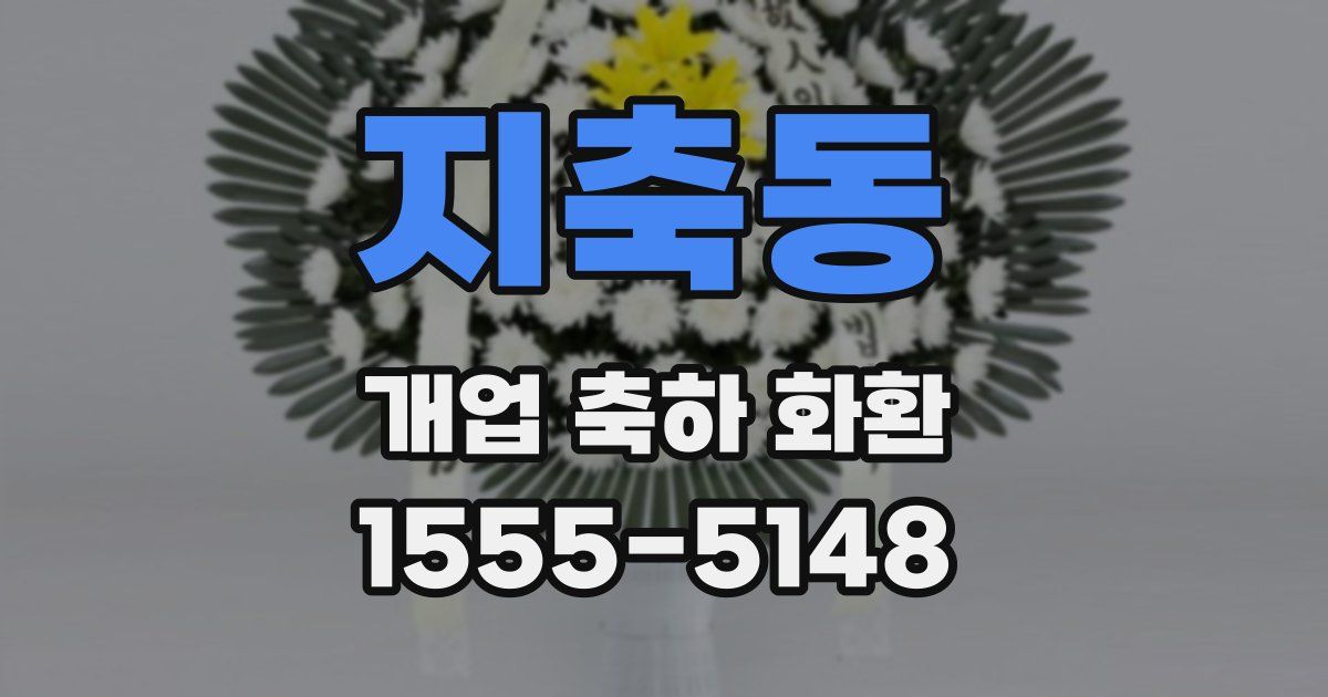 지축동 개업 축하 화환