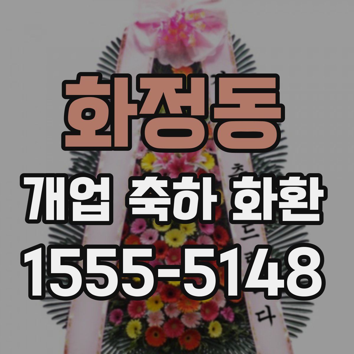 화정동 개업 축하 화환