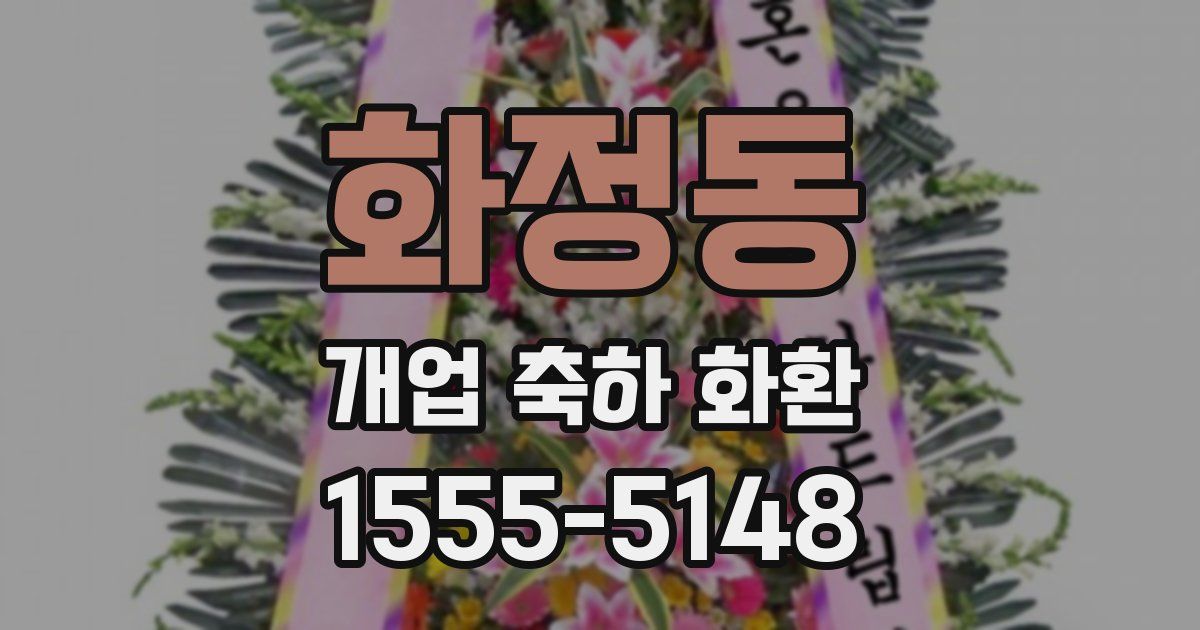 화정동 개업 축하 화환