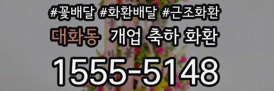 대화동 개업 축하 화환