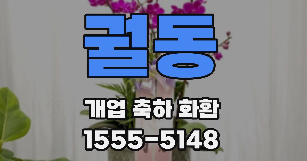 궐동 개업 축하 화환