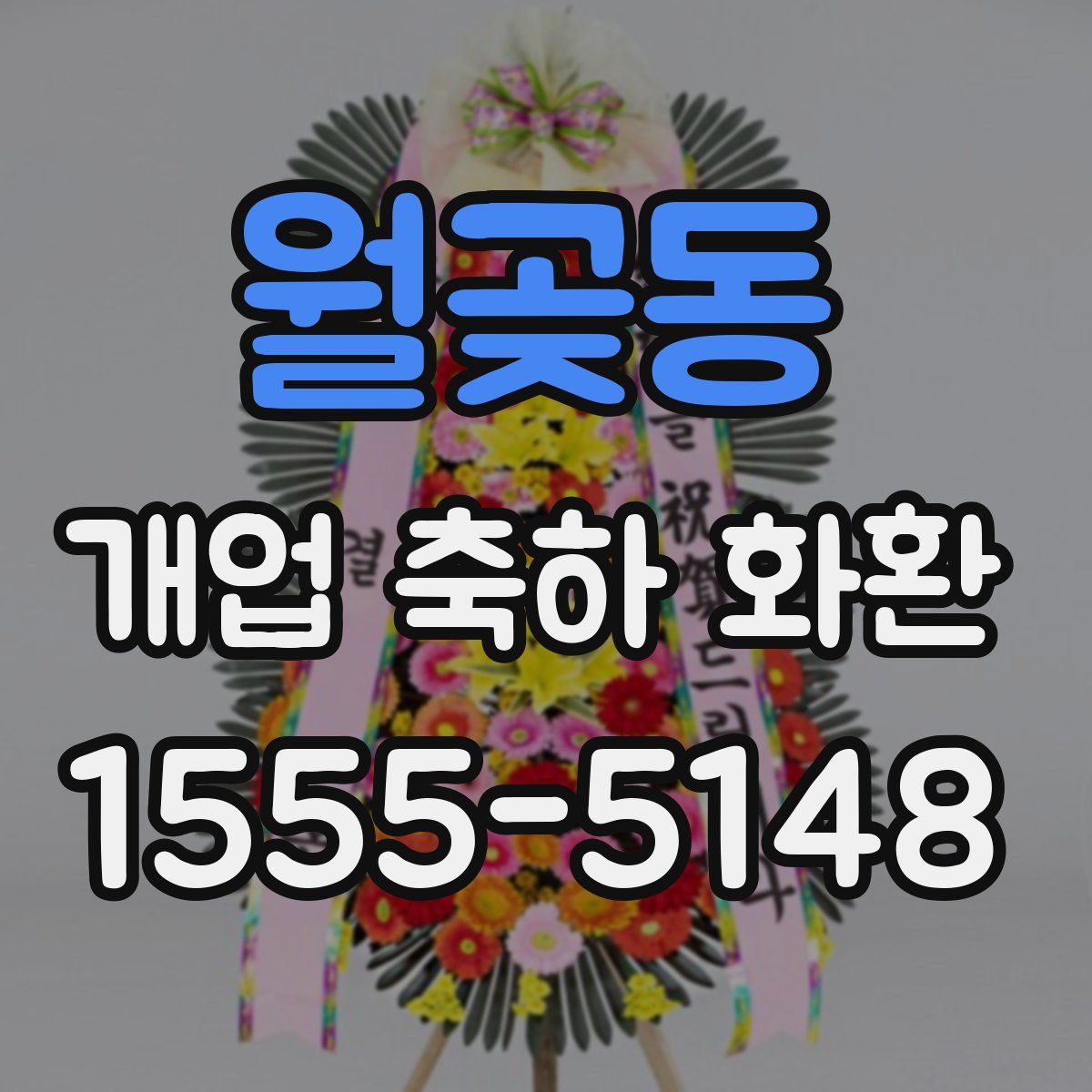 월곶동 개업 축하 화환