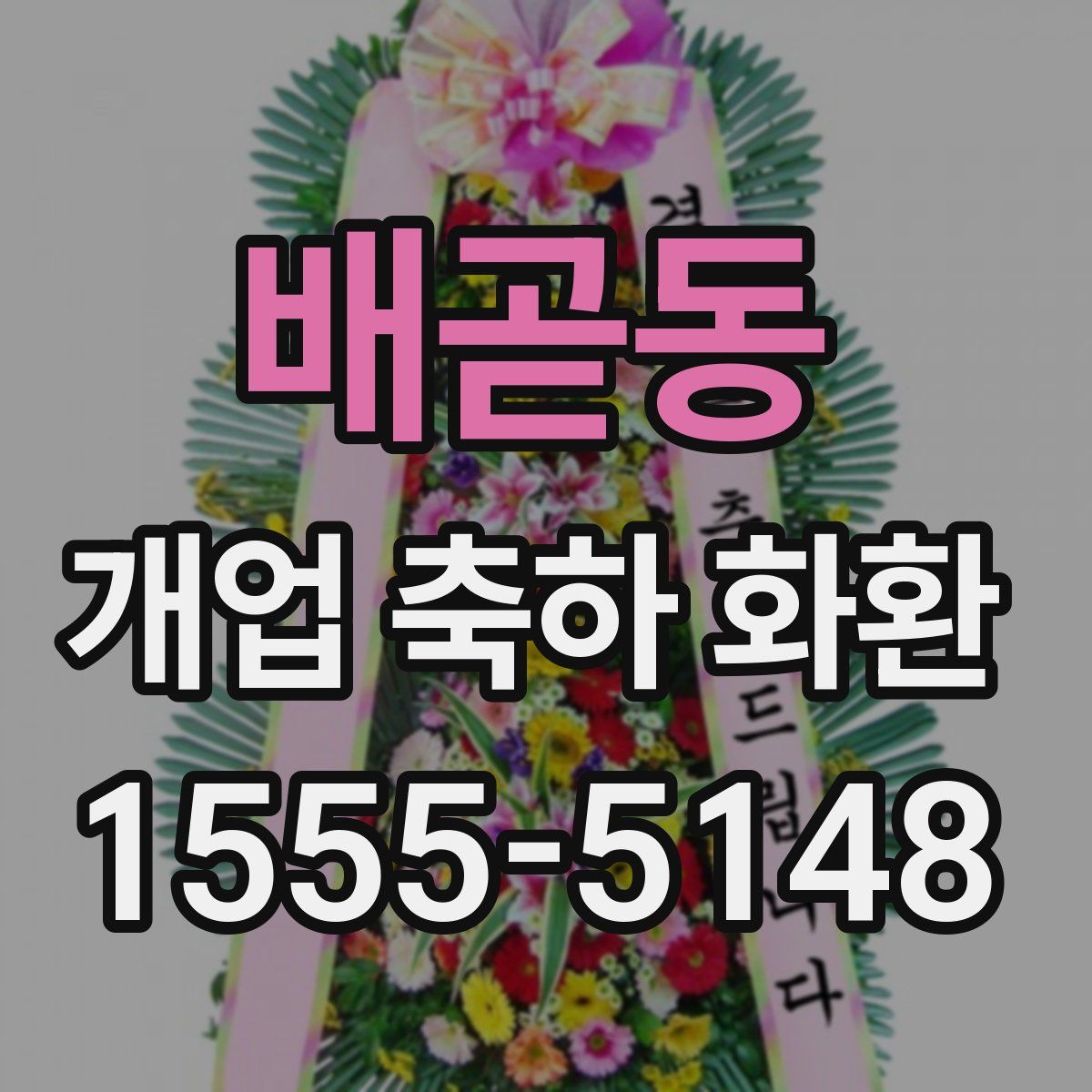 배곧동 개업 축하 화환