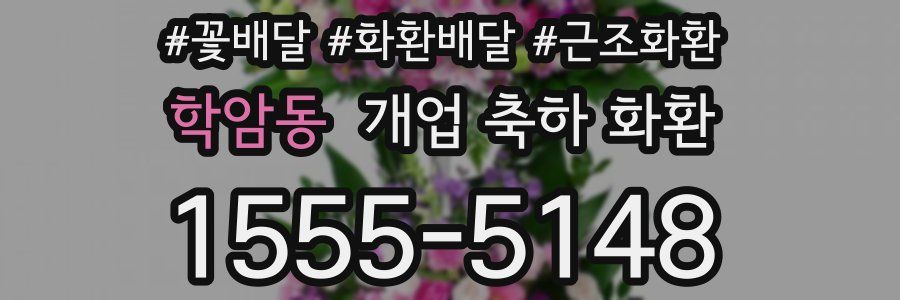 학암동 개업 축하 화환