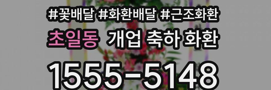 초일동 개업 축하 화환