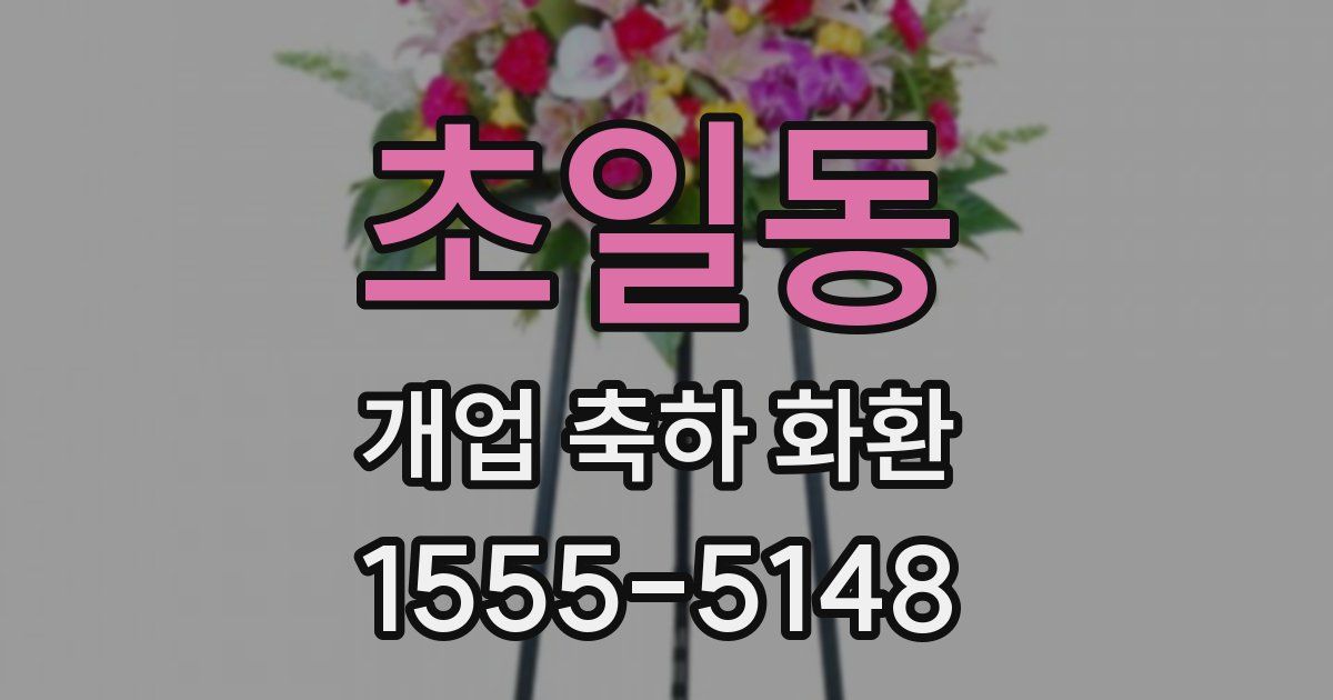 초일동 개업 축하 화환