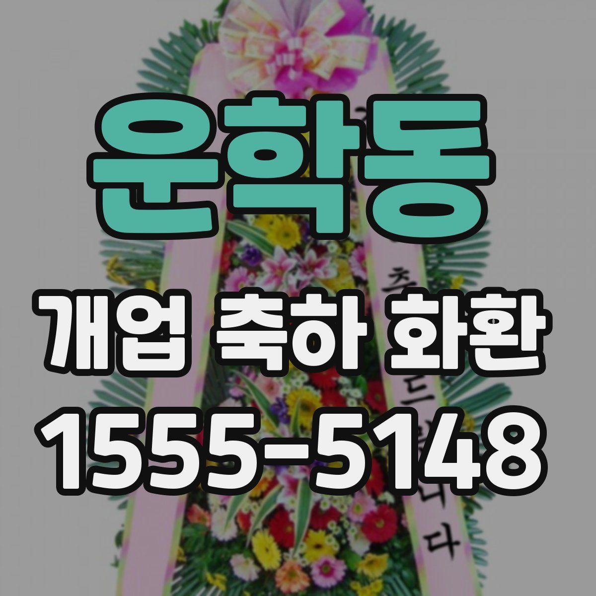 운학동 개업 축하 화환