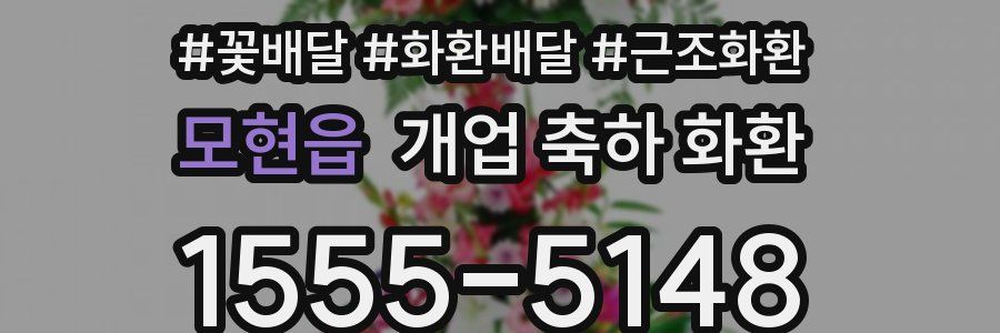 모현읍 개업 축하 화환