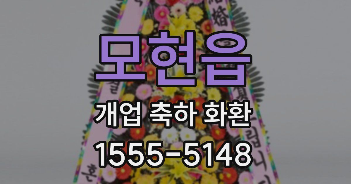 모현읍 개업 축하 화환