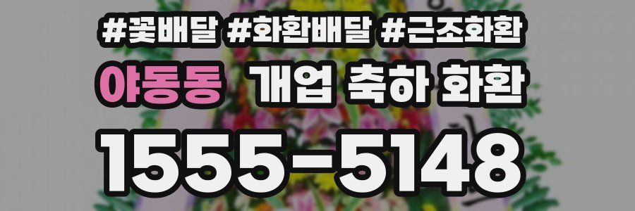 야동동 개업 축하 화환