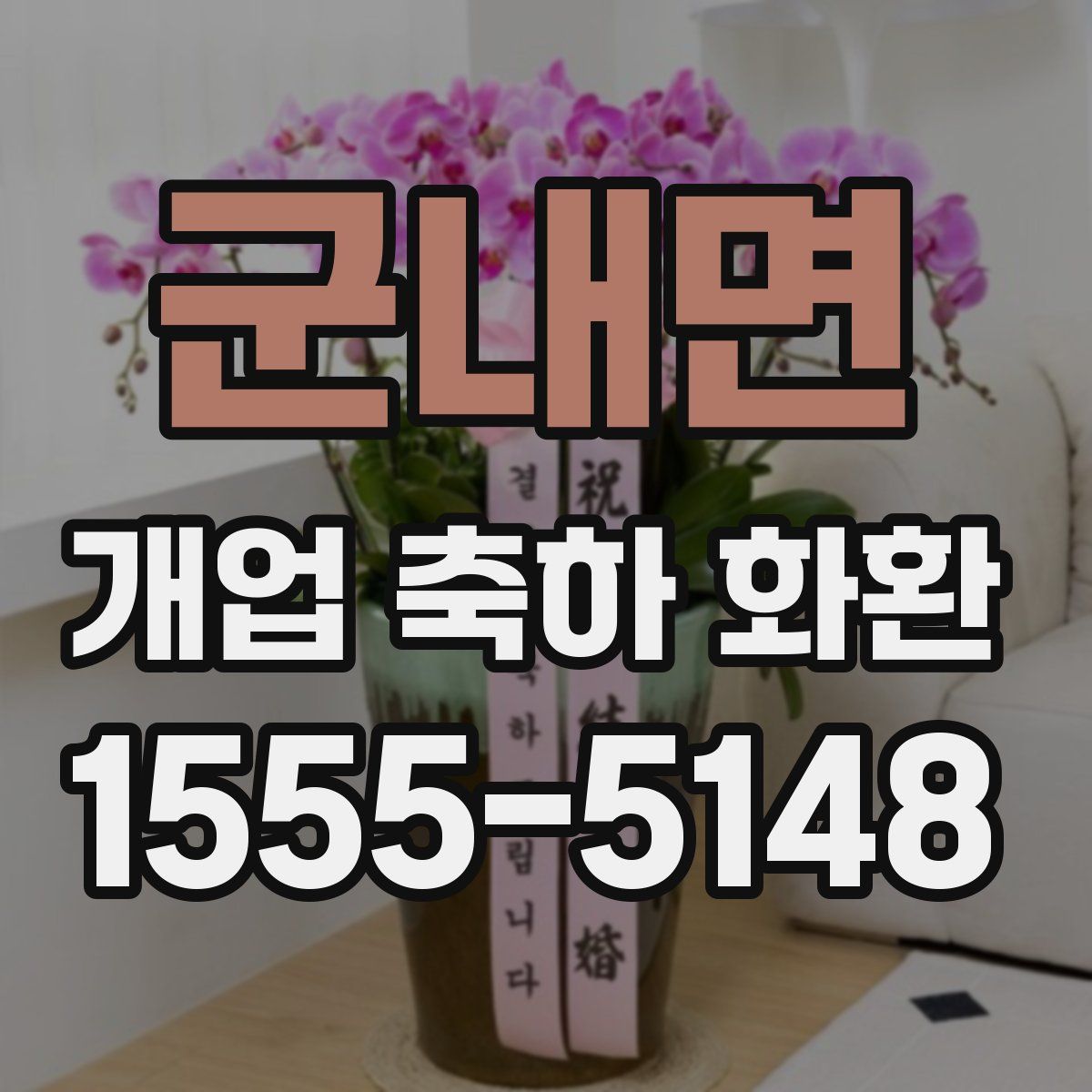 군내면 개업 축하 화환