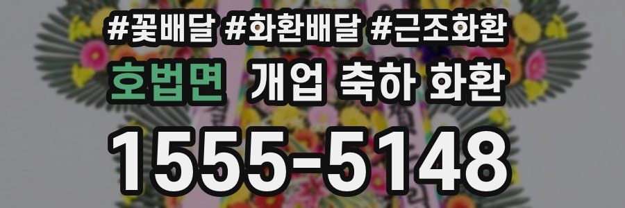 호법면 개업 축하 화환