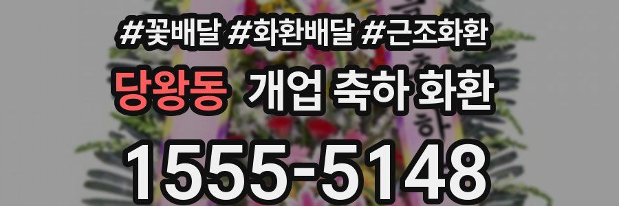 당왕동 개업 축하 화환