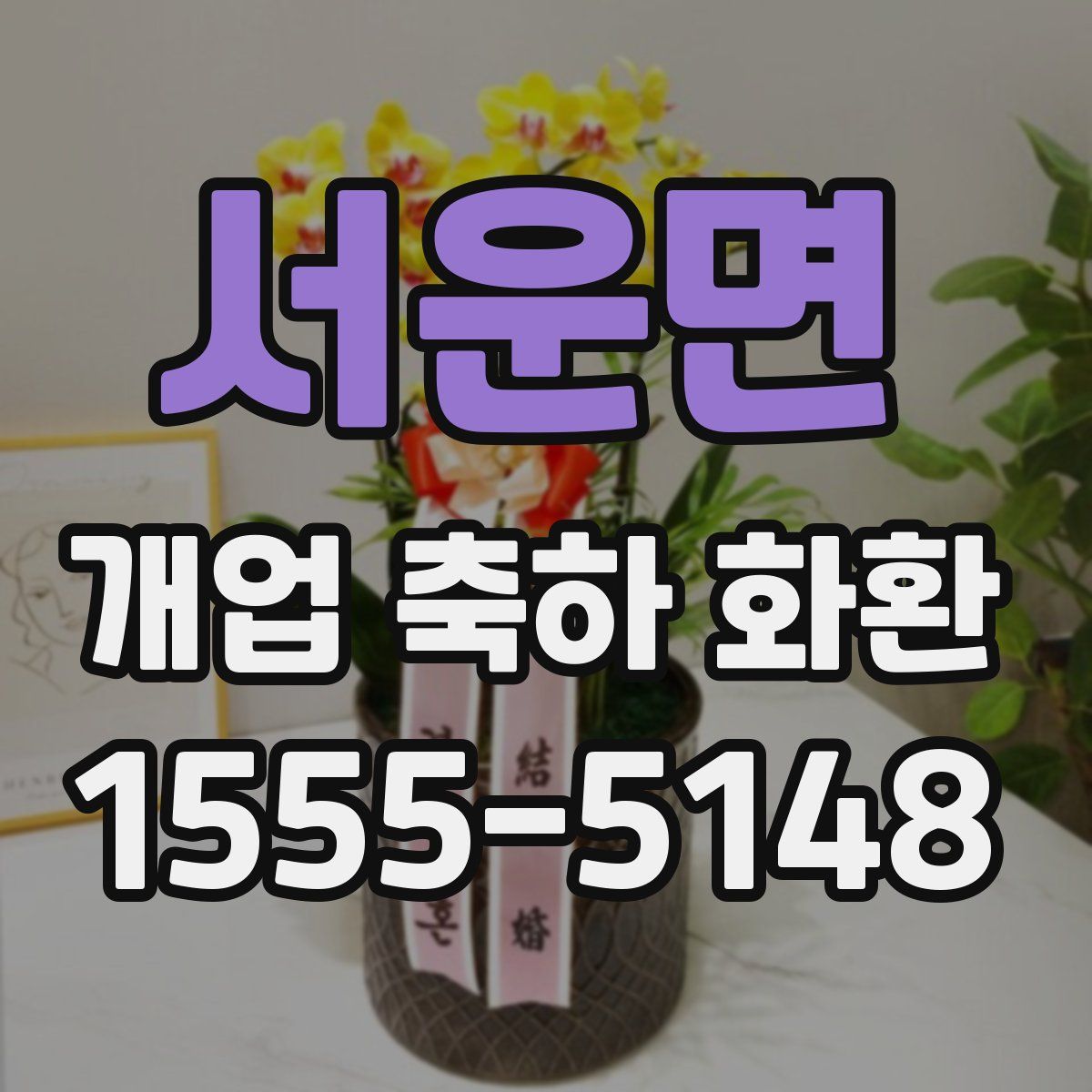 서운면 개업 축하 화환