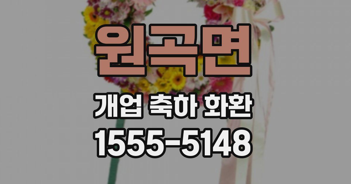 원곡면 개업 축하 화환