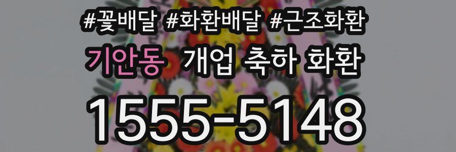 기안동 개업 축하 화환