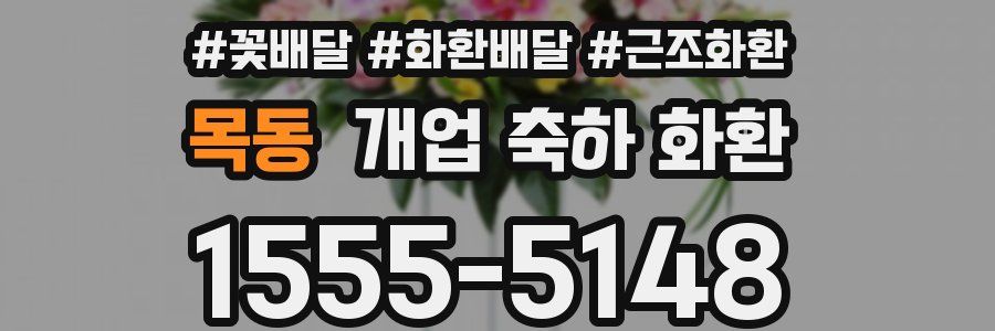 목동 개업 축하 화환
