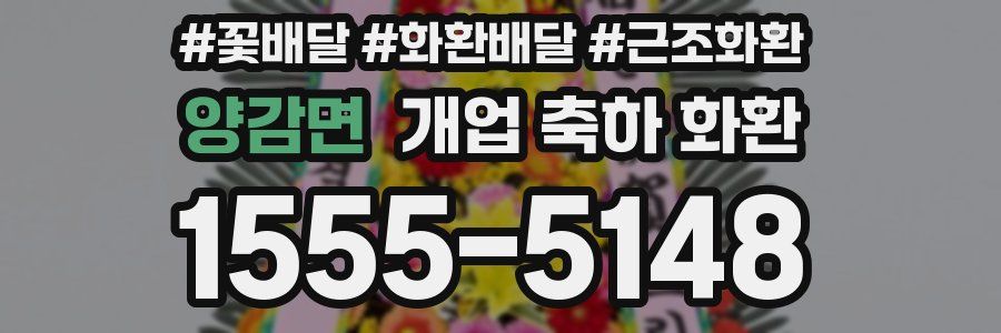 양감면 개업 축하 화환