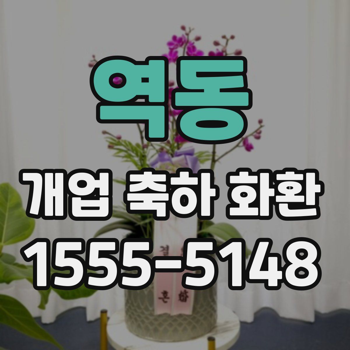 역동 개업 축하 화환