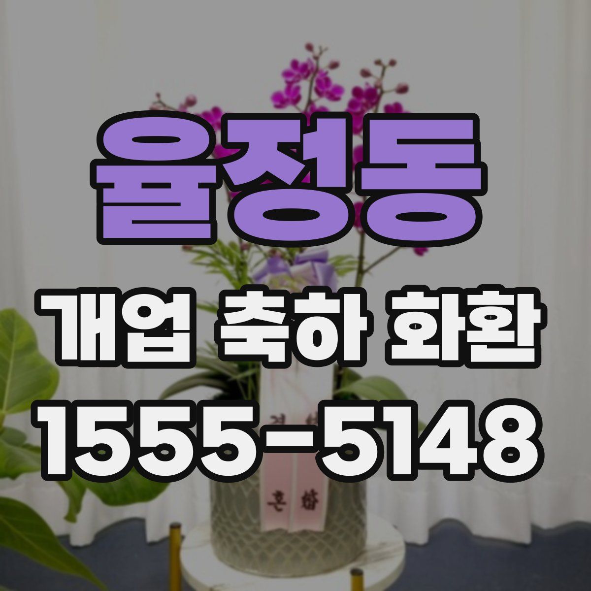 율정동 개업 축하 화환
